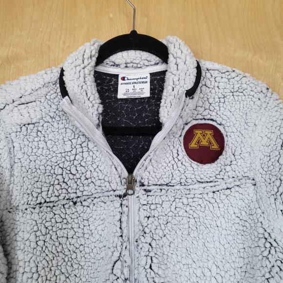 Champion University of Minnesota Full-zip Sherpa Jacket Size Small - Picture 5 of 11